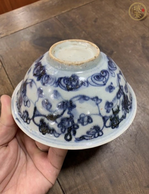 古玩陶瓷青花纏枝碗真品鑒賞圖