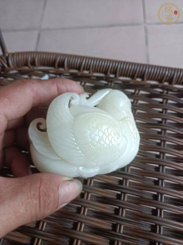古玩玉器和田玉雕“鴛鴦”擺件真品鑒賞圖