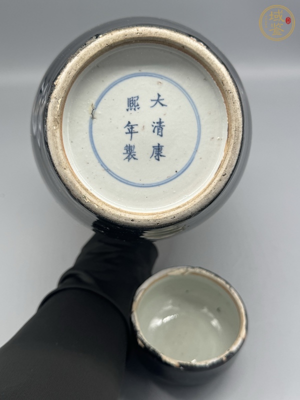 古玩陶瓷烏金釉蓋罐真品鑒賞圖