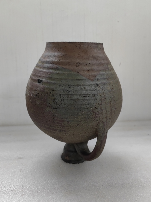 古玩陶瓷褐釉花澆拍賣,當前價格678元