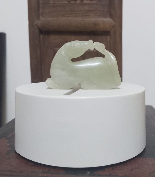 古玩玉器和田玉玉馬拍賣(mài),當(dāng)前價(jià)格288元
