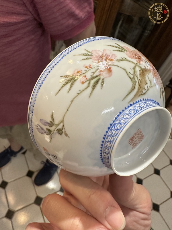 古玩陶瓷花鳥紋碗真品鑒賞圖