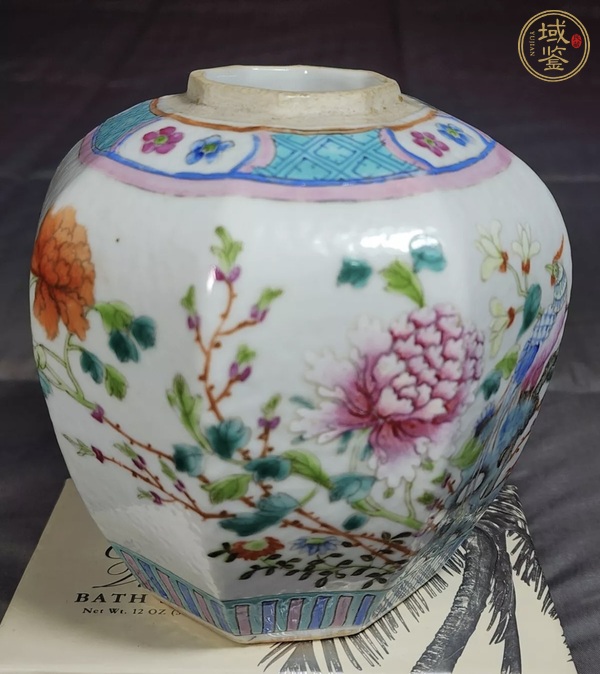 古玩陶瓷花鳥紋粉彩罐真品鑒賞圖