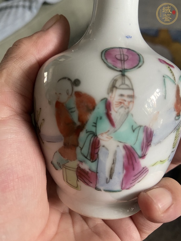 古玩陶瓷粉彩瓶真品鑒賞圖