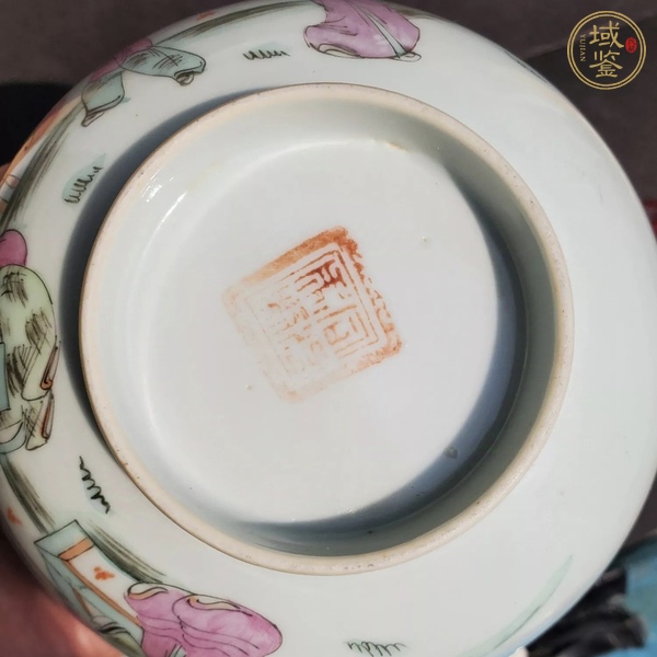 古玩陶瓷三星高照?qǐng)D粉彩碗真品鑒賞圖