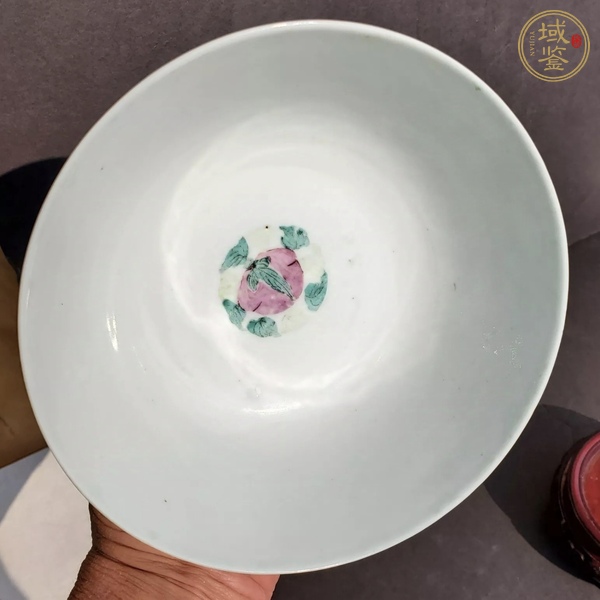 古玩陶瓷三星高照?qǐng)D粉彩碗真品鑒賞圖