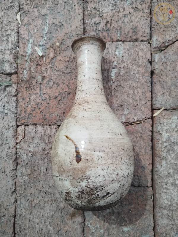 古玩陶瓷磁州窯長(zhǎng)頸瓶真品鑒賞圖
