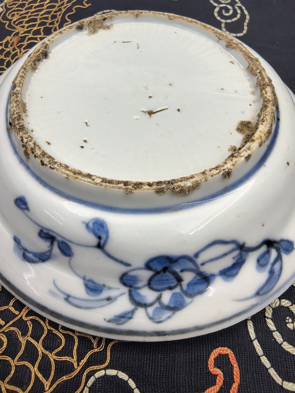 古玩陶瓷萬歷青花云龍紋折沿盤拍賣,當前價格8888元