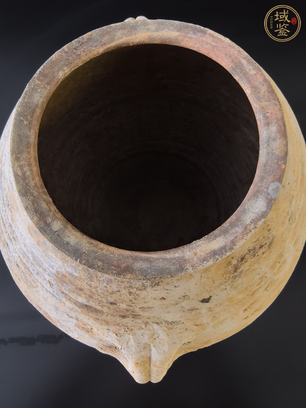 古玩陶瓷灰陶雙系罐真品鑒賞圖