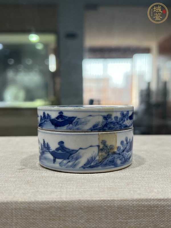 古玩陶瓷印泥盒真品鑒賞圖