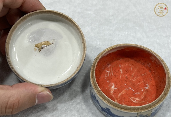 古玩陶瓷印泥盒真品鑒賞圖