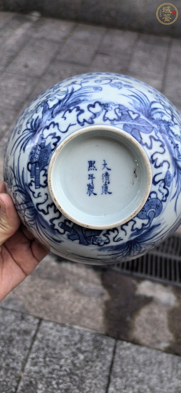 古玩陶瓷玲瓏瓷青花碗真品鑒賞圖