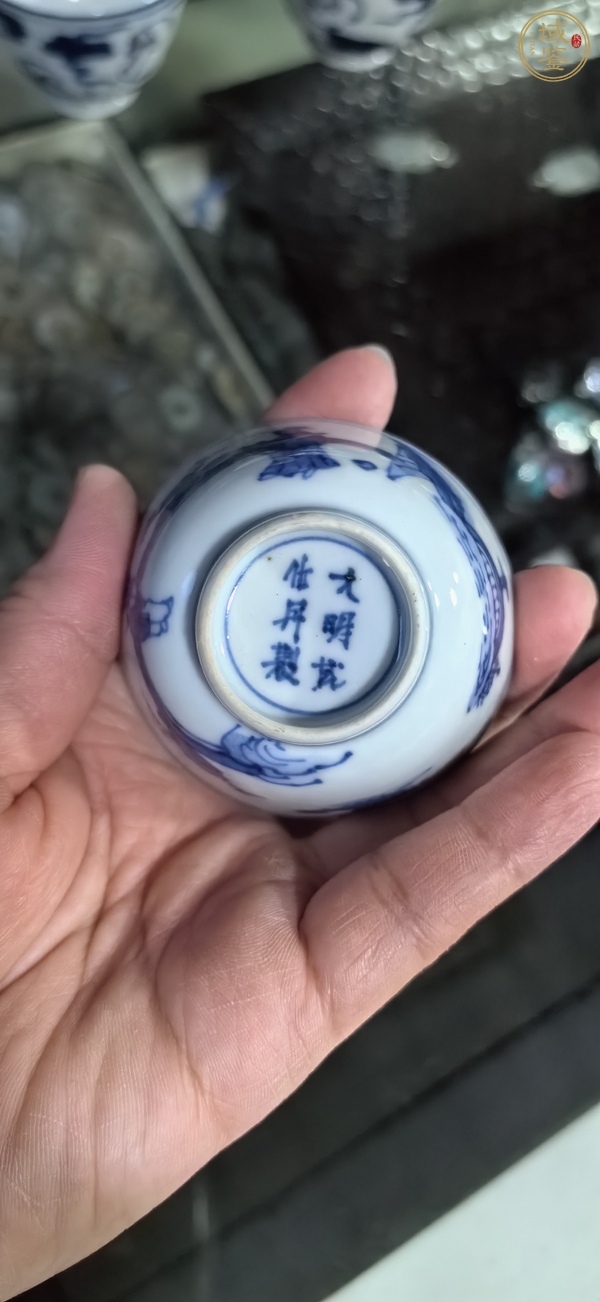 古玩陶瓷青花杯真品鑒賞圖