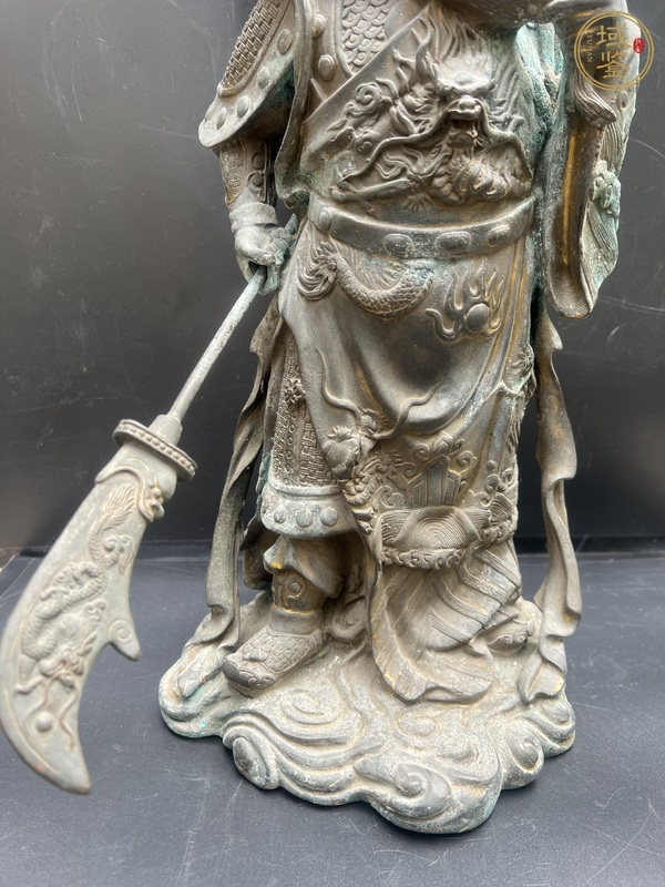 古玩銅器關(guān)公像真品鑒賞圖