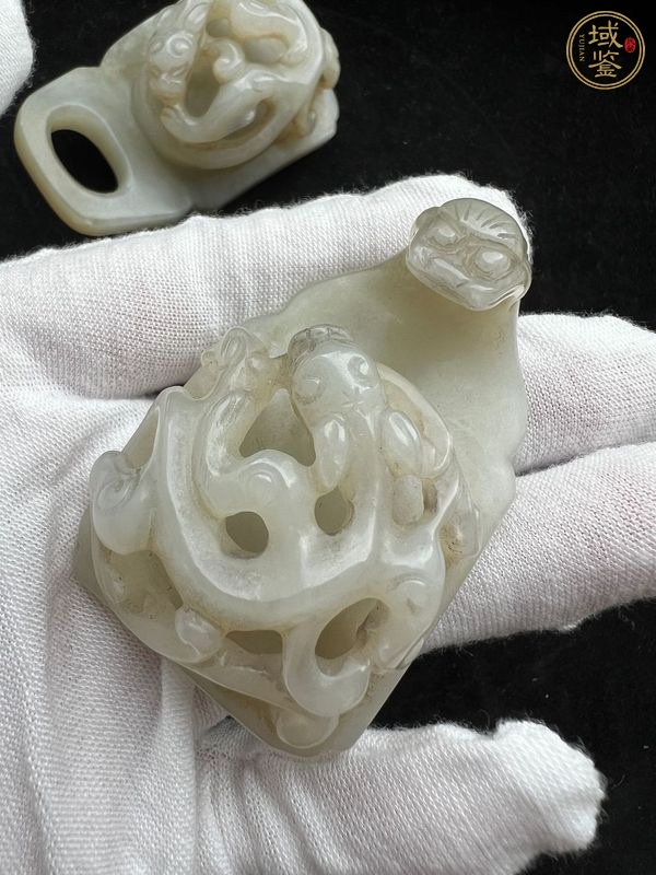 古玩玉器玉帶扣真品鑒賞圖