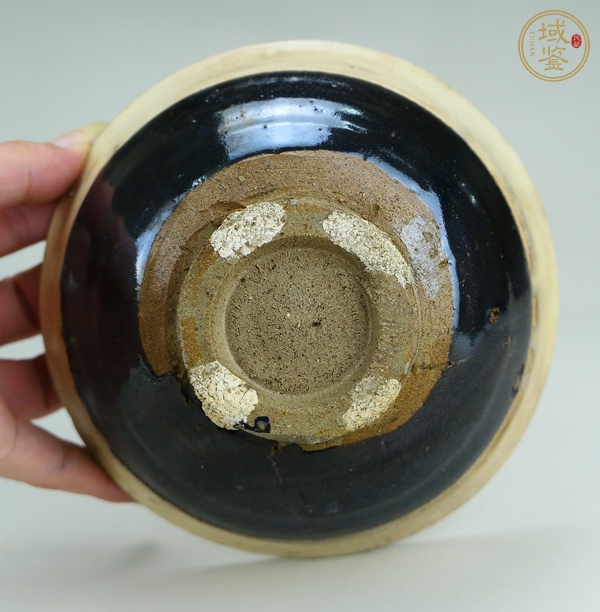 古玩陶瓷磁州窯緇素品種茶碗真品鑒賞圖