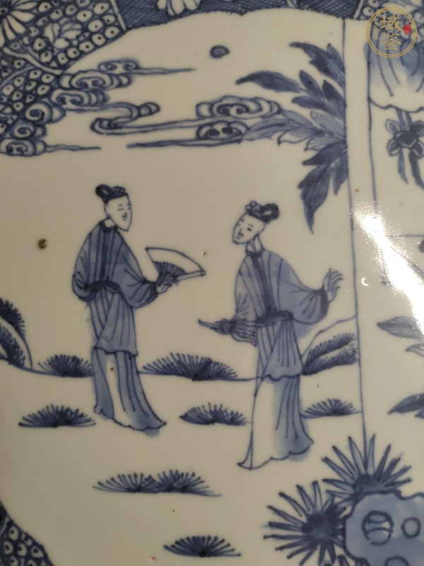 古玩陶瓷青花盤真品鑒賞圖