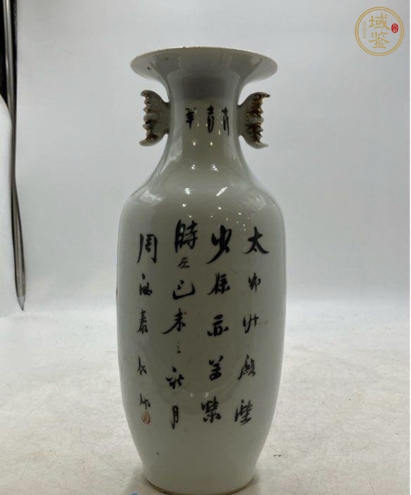 古玩陶瓷獅耳瓶真品鑒賞圖