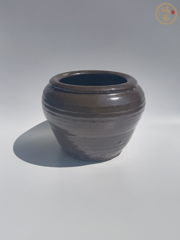 古玩陶瓷茶葉末釉茶入真品鑒賞圖