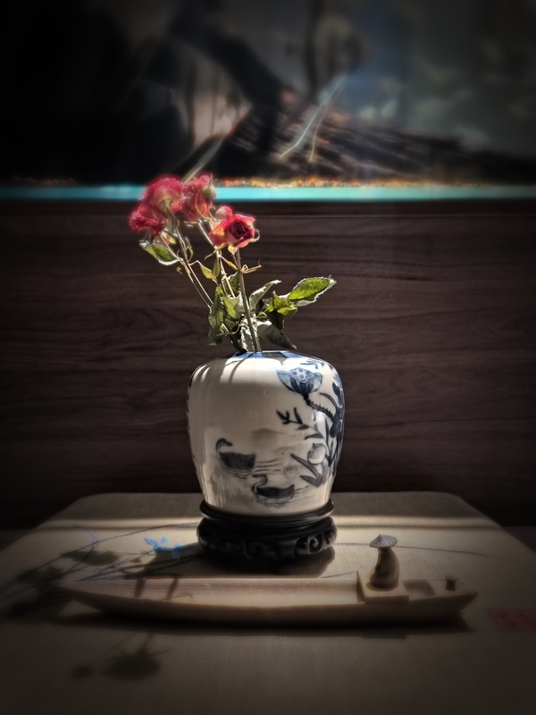 古玩陶瓷清中晚期青花滿池矯詩文罐(煙煲)拍賣,當前價格6666元