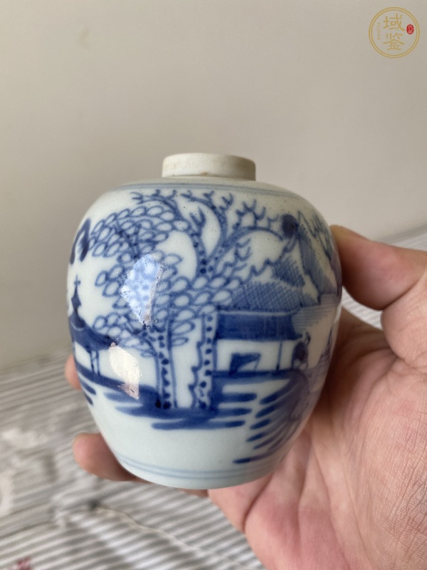 古玩陶瓷青花罐真品鑒賞圖