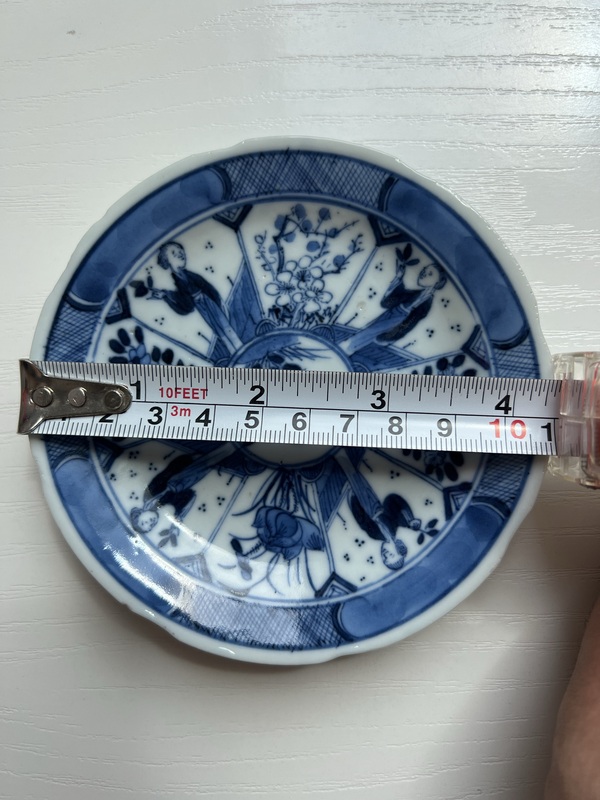 古玩陶瓷光緒·青花四美圖盤拍賣,當前價格500元
