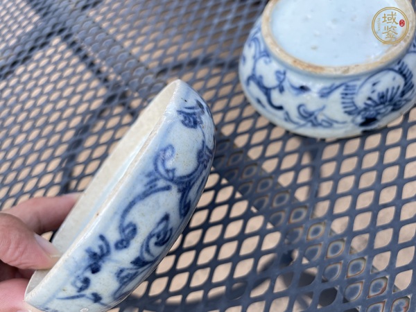 古玩陶瓷囍字紋蓋盒真品鑒賞圖