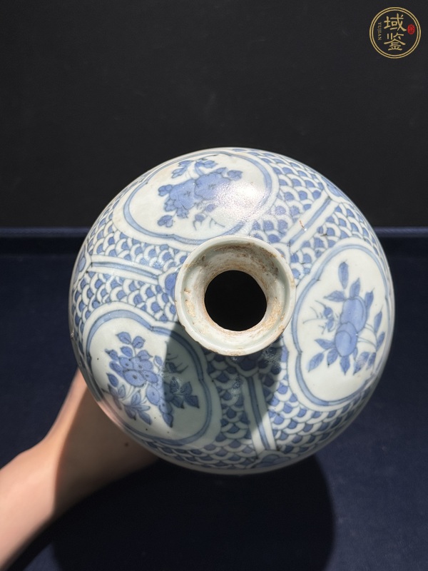 古玩陶瓷青花龍馬圖梅瓶真品鑒賞圖