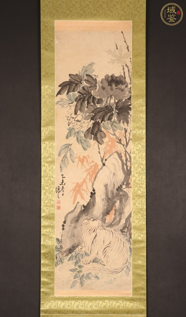 古玩字畫吳讓之花鳥真品鑒賞圖