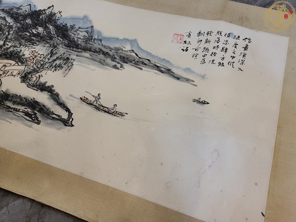 古玩字畫山水真品鑒賞圖