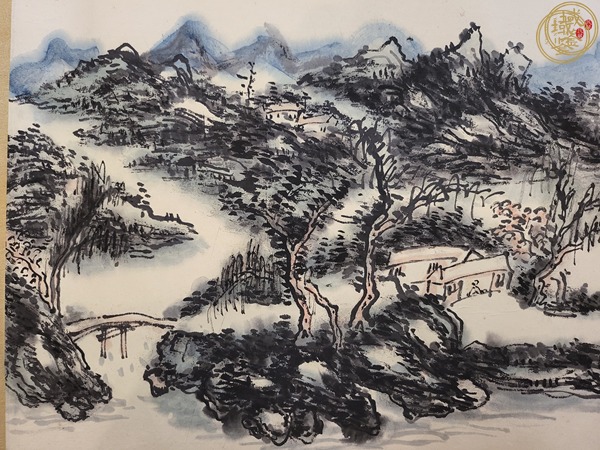 古玩字畫山水真品鑒賞圖