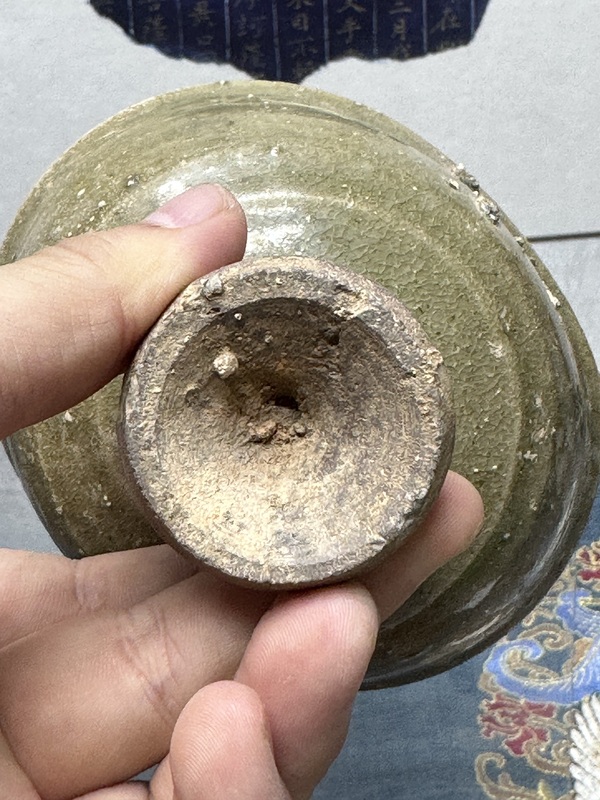 古玩陶瓷宋代精品影青高足酒杯,高等級拍賣,當前價格239元