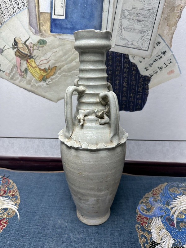 古玩陶瓷宋代精品影青盤龍瓶 博物館級別.拍賣，當前價格1890元