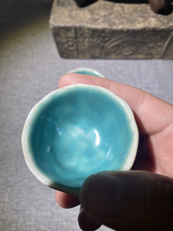 古玩陶瓷晚清.精品粉彩花卉小杯1500拍賣(mài)，當(dāng)前價(jià)格1500元