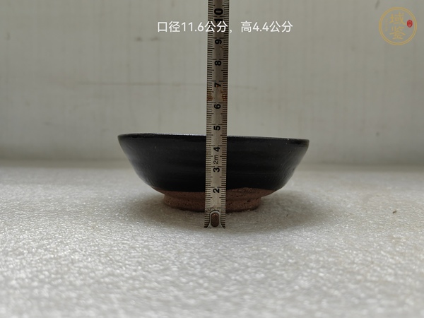 古玩陶瓷磁州窯褐釉茶碗真品鑒賞圖