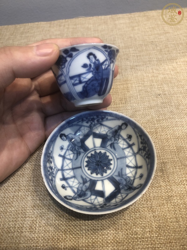 古玩陶瓷青花杯盤真品鑒賞圖