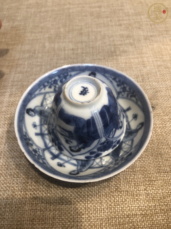 古玩陶瓷青花杯盤真品鑒賞圖