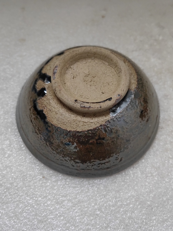 古玩陶瓷磁州窯窯變紫金釉茶碗拍賣,當前價格456元