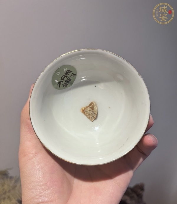 古玩陶瓷粉彩蓋碗真品鑒賞圖