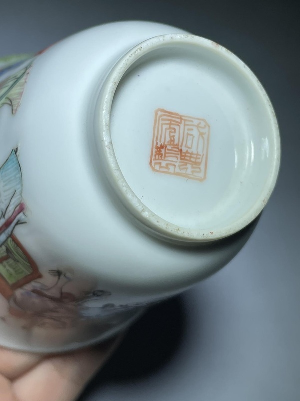 古玩陶瓷咸豐·粉彩西廂記人物故事紋鈴鐺杯拍賣(mài)，當(dāng)前價(jià)格27500元