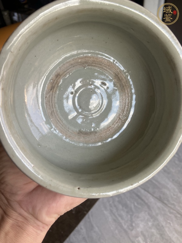 古玩陶瓷青花山水人物紋香爐真品鑒賞圖