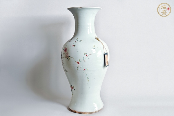 古玩陶瓷民國(guó)·粉彩喜上眉梢紋觀音瓶真品鑒賞圖