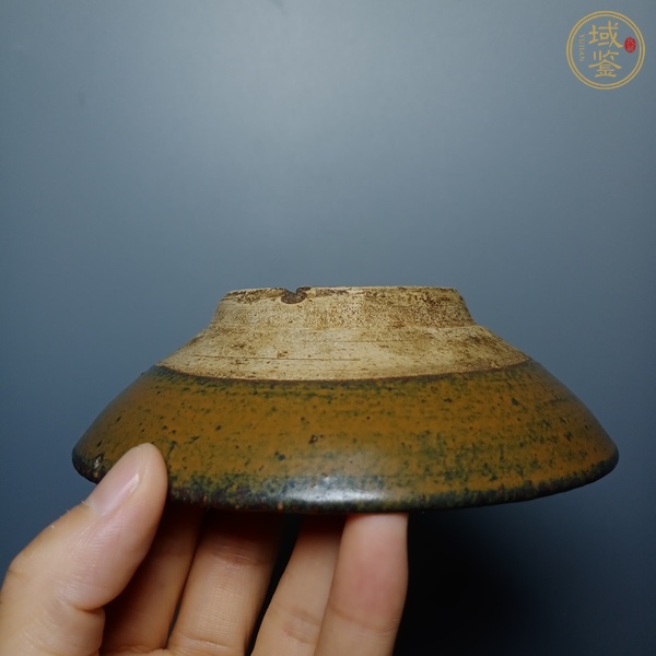 古玩陶瓷磁州窯窯變褐釉茶盞真品鑒賞圖