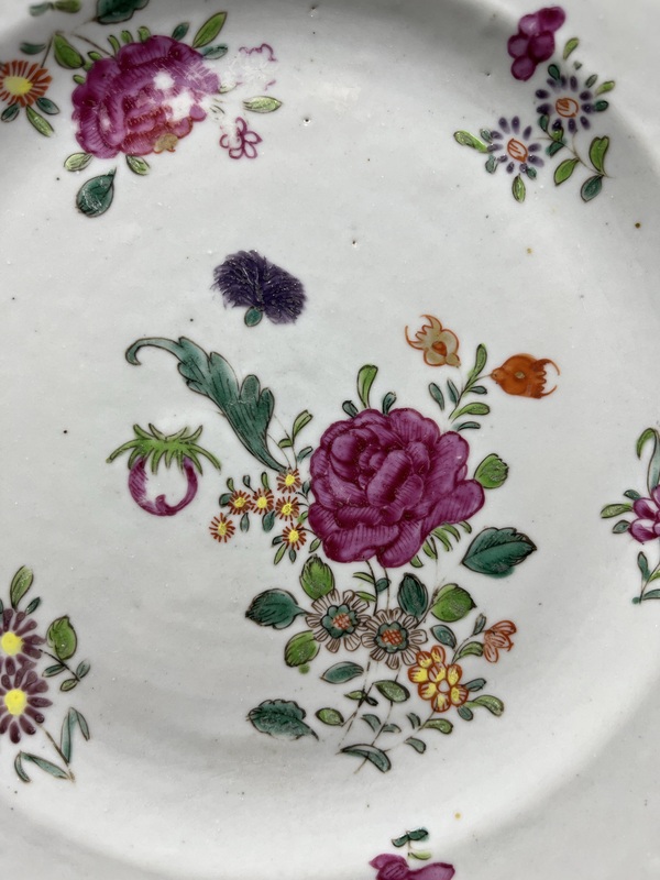 古玩陶瓷粉彩花卉紋盤拍賣,當(dāng)前價格2600元