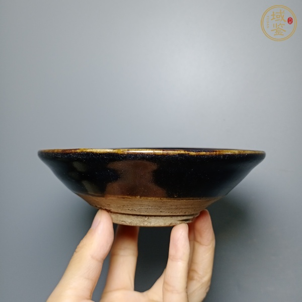 古玩陶瓷磁州窯黑釉茶碗真品鑒賞圖