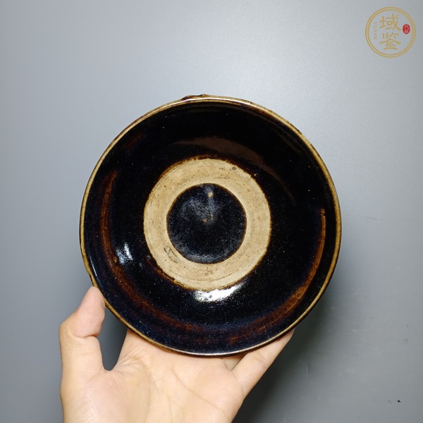 古玩陶瓷磁州窯黑釉茶碗真品鑒賞圖