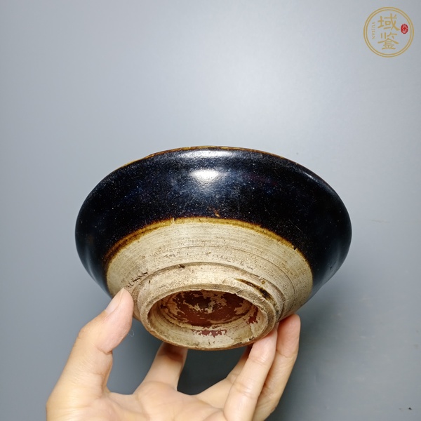 古玩陶瓷磁州窯黑釉茶碗真品鑒賞圖