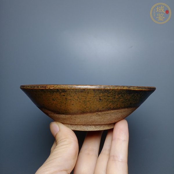 古玩陶瓷磁州窯窯變釉茶碗真品鑒賞圖