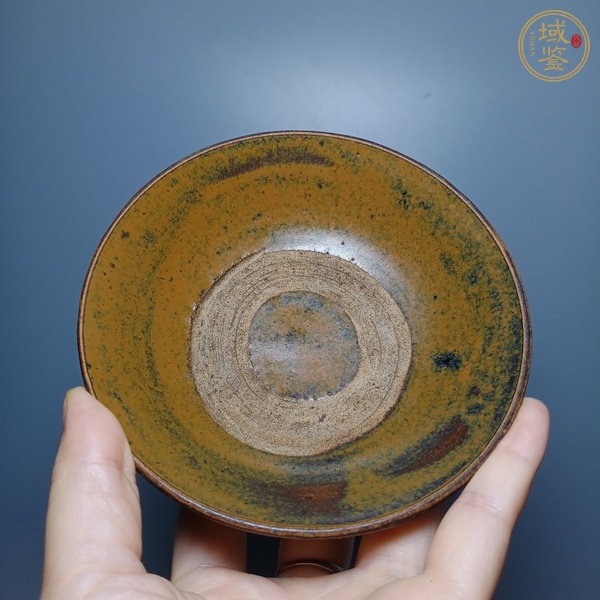 古玩陶瓷磁州窯窯變釉茶碗真品鑒賞圖