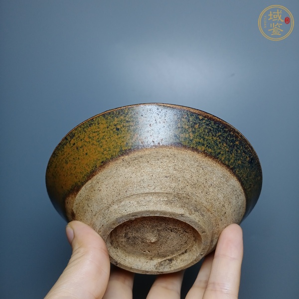 古玩陶瓷磁州窯窯變釉茶碗真品鑒賞圖